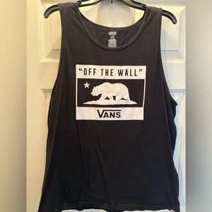 Vans Black and White Graphic Tank Top